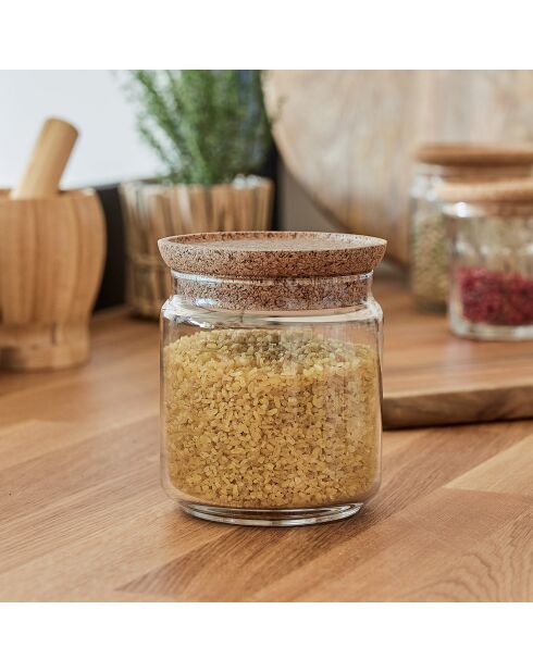 2 Pots Pure Jar Cork transparents - 75 cl