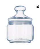 2 durchsichtige Pure Jar Club Gläser - 50 cl