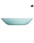 6 platos de sopa Venezia turquesa - 47 cl