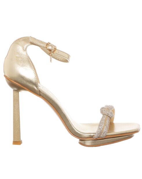 Sandales Gina dorées - Talon 11 cm