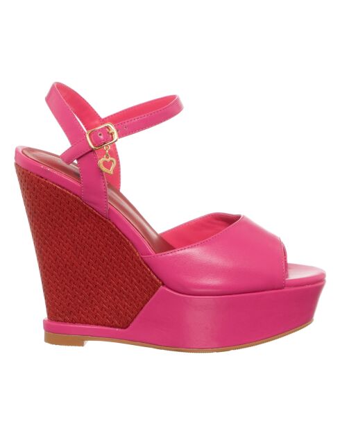 Sandales Liz fuchsia/rouge - Talon 12.5 cm