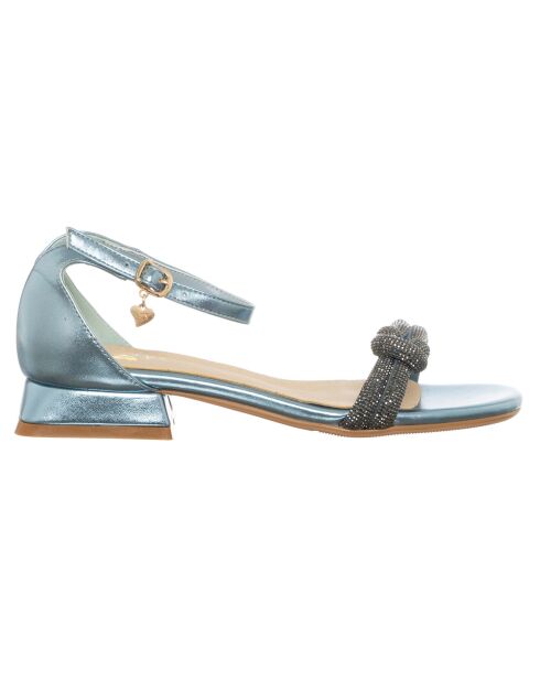 Ziak metallische blaue Sandalen
