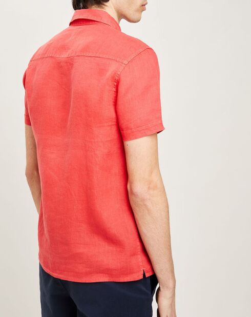 Chemise regular 100% Lin Efe fraise