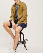 Chemise slim 100% Lin Efesio militaire