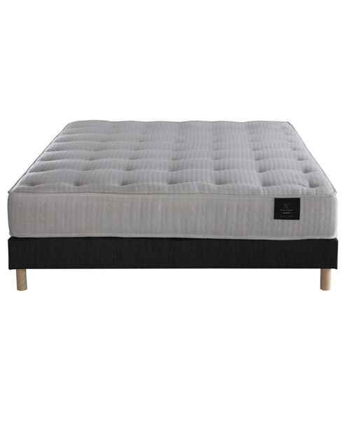 Ensemble Matelas Artémis + sommier Crépuscule anthracite - 140x190 cm