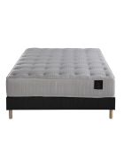 Ensemble Sommier + Matelas Nova ressorts ensachés Mémoire de forme anthracite - 140x190 cm