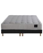 Ensemble 2 Sommiers + Matelas Nova ressorts ensachés Mémoire de forme anthracite - 160x200 cm
