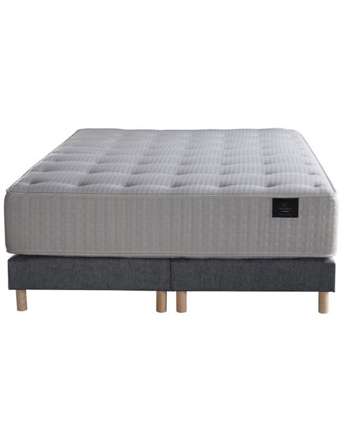 Ensemble Matelas Artémis + 2 Sommierss Crépuscule gris souris - 160x200 cm