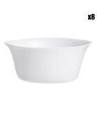 8 Ramequins Smart Cuisine Carine blancs - 28 cl
