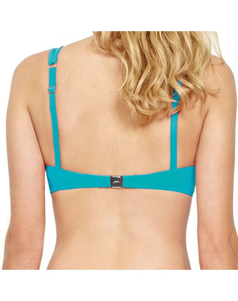 Top de bikini Amanza verde jade