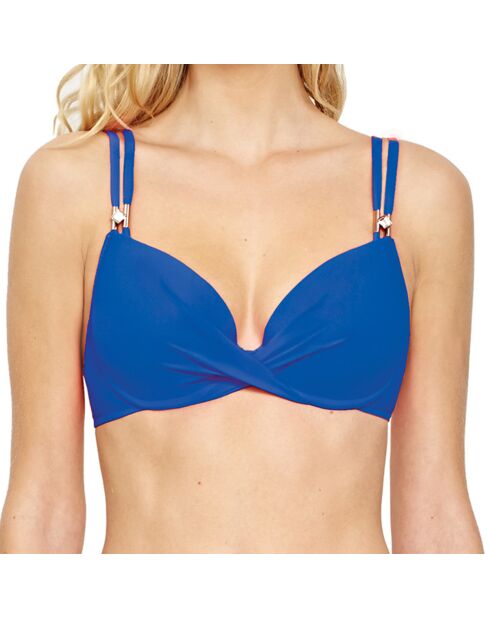 Top bikini Amanza blu scuro