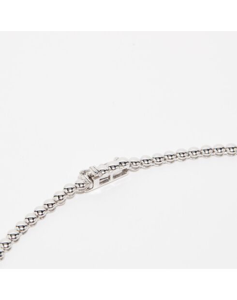 3-karaats witgouden diamanten rivierketting