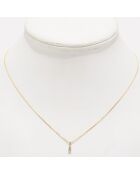 Pendentif Brillantine Diamants 0.01 ct or jaune