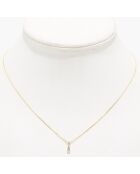 Pendentif Brillantine Diamants 0.01 ct or jaune