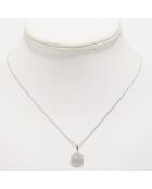 Colgante Floralia en oro blanco y diamantes de 0,50 quilates