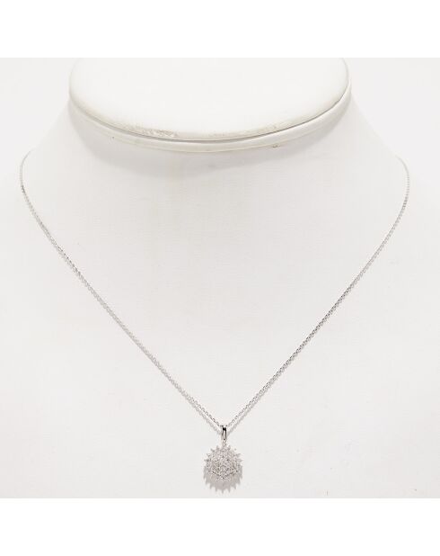 Colgante Floralia en oro blanco y diamantes de 0,50 quilates