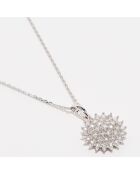 Colgante Floralia en oro blanco y diamantes de 0,50 quilates