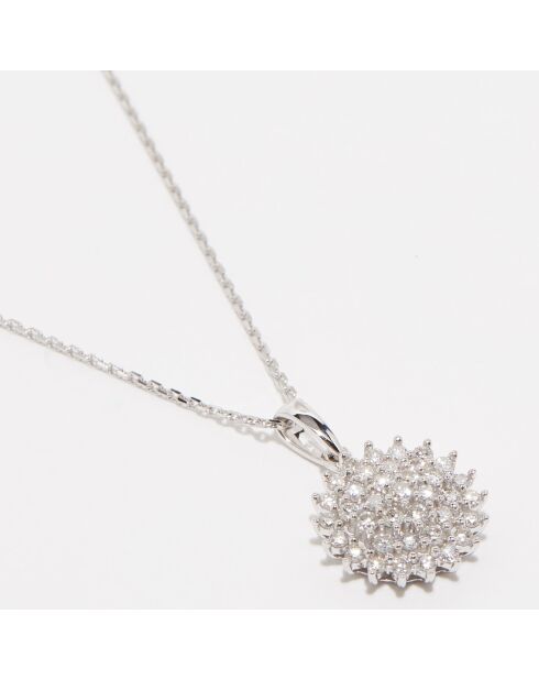 Colgante Floralia en oro blanco y diamantes de 0,50 quilates