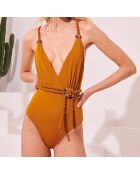 Maillot de bain 1 Pièce Leona camel