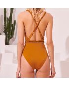 Maillot de bain 1 Pièce Leona camel