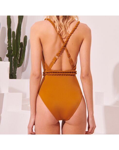 Maillot de bain 1 Pièce Leona camel