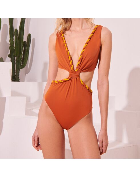 Maillot de bain 1 Pièce Sahara orange