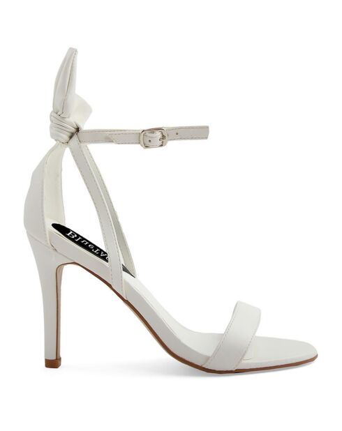 Weiße Moly Sandalen - 11 cm Absatz