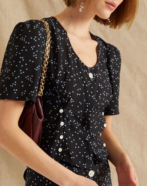 Blouse Marie bleue
