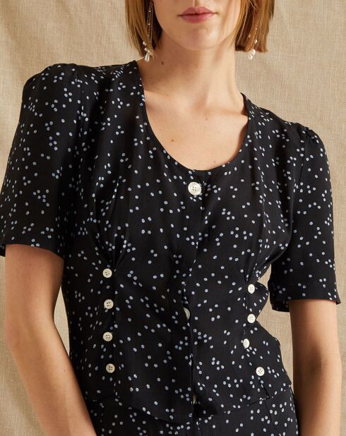 Blouse Marie bleue