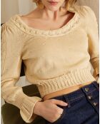 Pull Lila beige