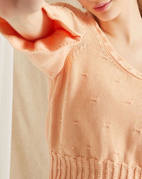 Pull Lila orange