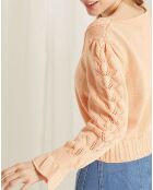Pull Lila orange