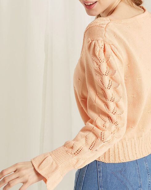 Pull Lila orange