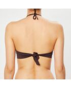 Haut de maillot de bain Tokoya marron