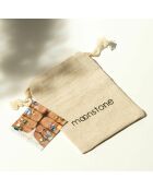 Lisa Rosenquarz-Ohrringe aus Goldmessing