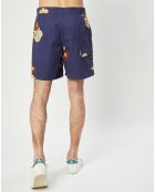 Short Yanis imprimé bleu marine