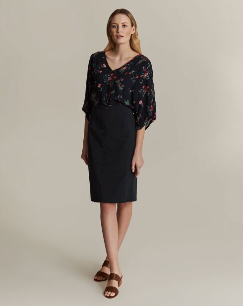 Marineblauwe rok Minora