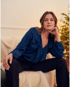 Blouse Nowimi bleue