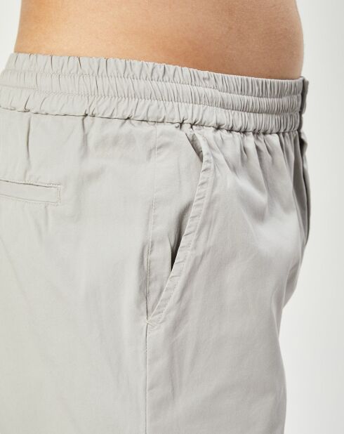 Bermuda en Coton Joel gris perle