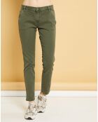 Pantalon chino Natural Tess military kaki