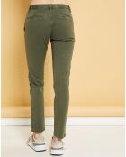 Pantalon chino Natural Tess military kaki