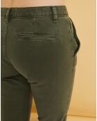 Pantalon chino Natural Tess military kaki