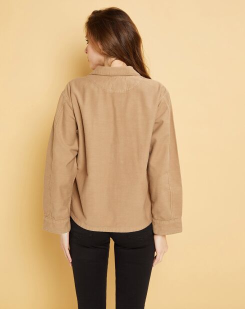 Veste en Gabardine Stretch Ashley dune