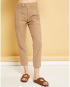 Pantalon droit en Gabardine Stretch Darwin dune