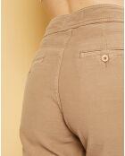 Pantalon droit en Gabardine Stretch Darwin dune