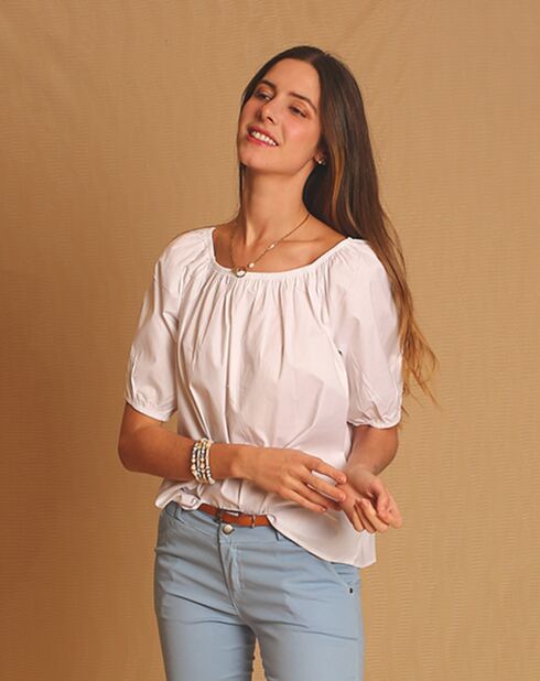 Top Lyana blanc