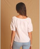 Top Lyana blanc
