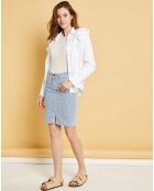 Chemise en jean Natural Gilda blanche