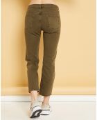 Jean cropped Natural Nils army