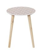 2 Tables gigognes Patio rouge/blanc/noir